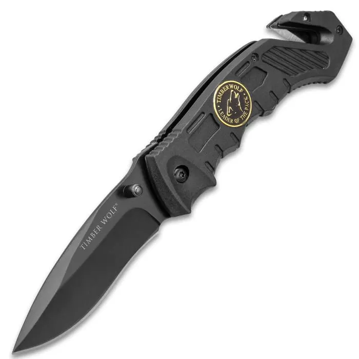 Timber Wolf Assist Rescue Black Folding Knife 9 Timber Wolf Assist Rescue Black Folding Knife - Image 7