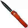 Microtech Orange UTX-70 Dagger OTF Auto Knife, Black Blade