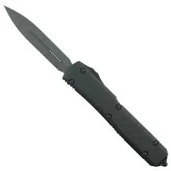 Microtech Ultratech Dagger Carbon Fiber OTF Auto Knife, Damascus Blade