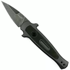Kershaw Grey Launch 12CA Auto Knife, 1.93" BlackWash Blade