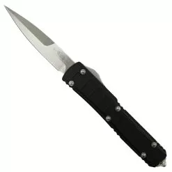 Microtech Signature Series Ultratech II OTF Knife, Stonewash Bayonet Blade