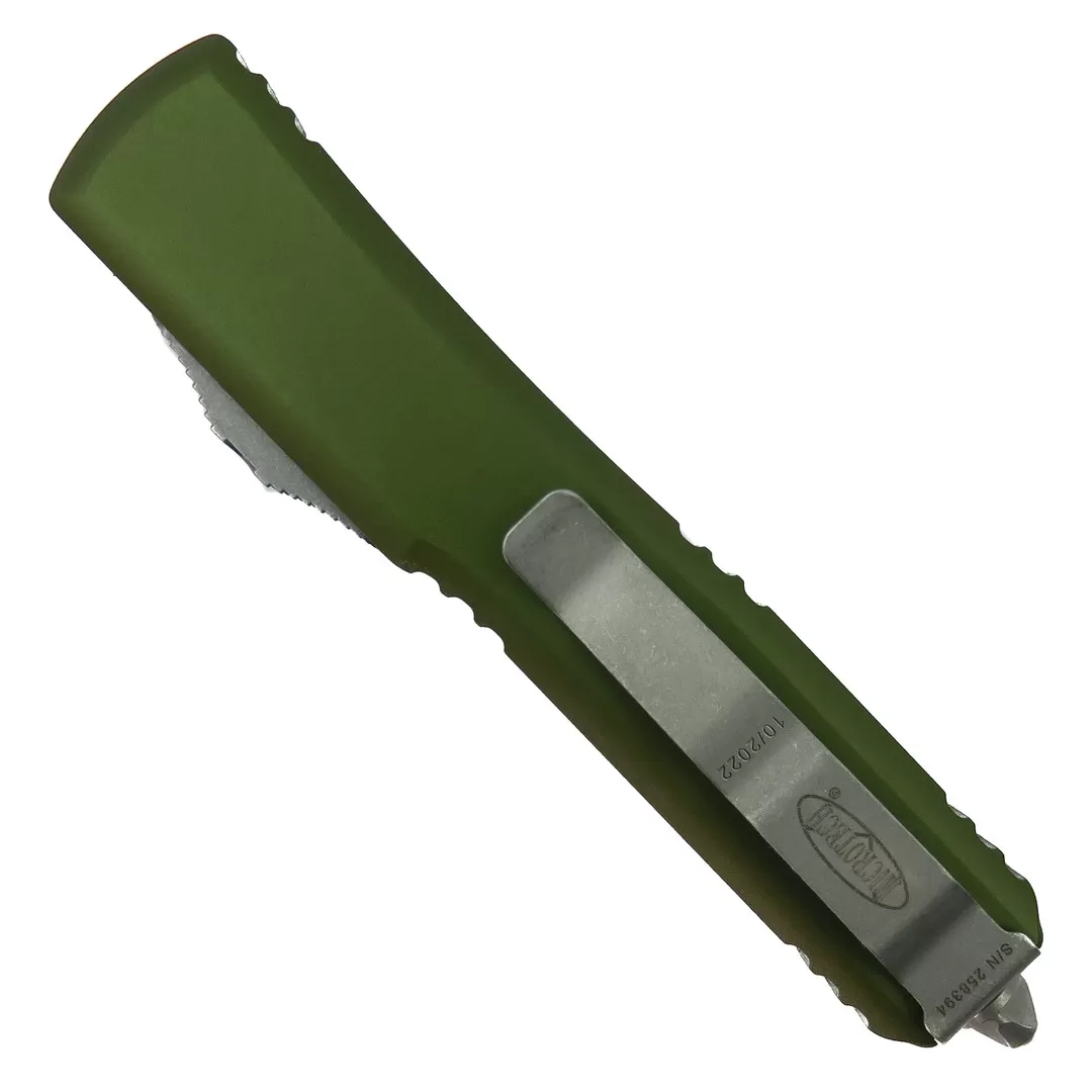 Microtech OD Green Ultratech OTF Auto Knife, Apocalyptic Blade 4 Microtech OD Green Ultratech OTF Auto Knife, Apocalyptic Blade - Image 2
