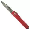 Microtech Red Ultratech OTF Auto Knife, Bronze Apocalyptic Blade -Knife Shop MT121 13APRD 1 99272.1676135016
