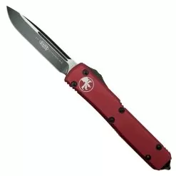 Microtech 121-1CCRD Red Contoured Ultratech S/E OTF Auto Knife, Black Blade
