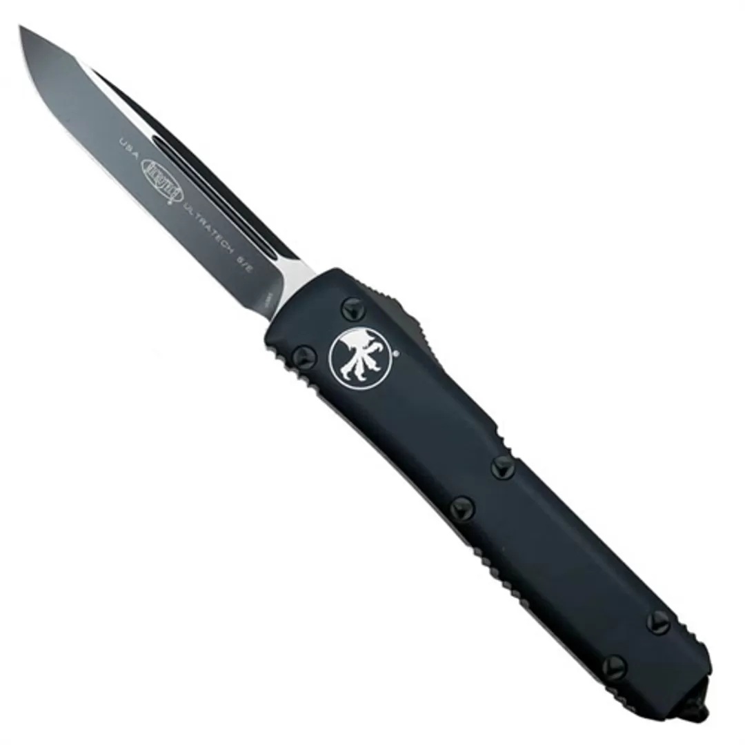 Microtech 121-1T Tactical Contoured Ultratech S/E OTF Auto Knife, Black Blade 3 Microtech 121-1T Tactical Contoured Ultratech S/E OTF Auto Knife, Black Blade