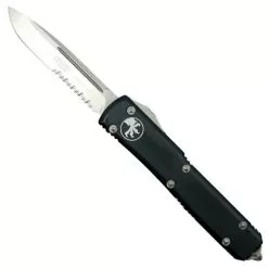 Microtech 121-5 Contoured Ultratech S/E OTF Auto Knife, Satin Combo Blade
