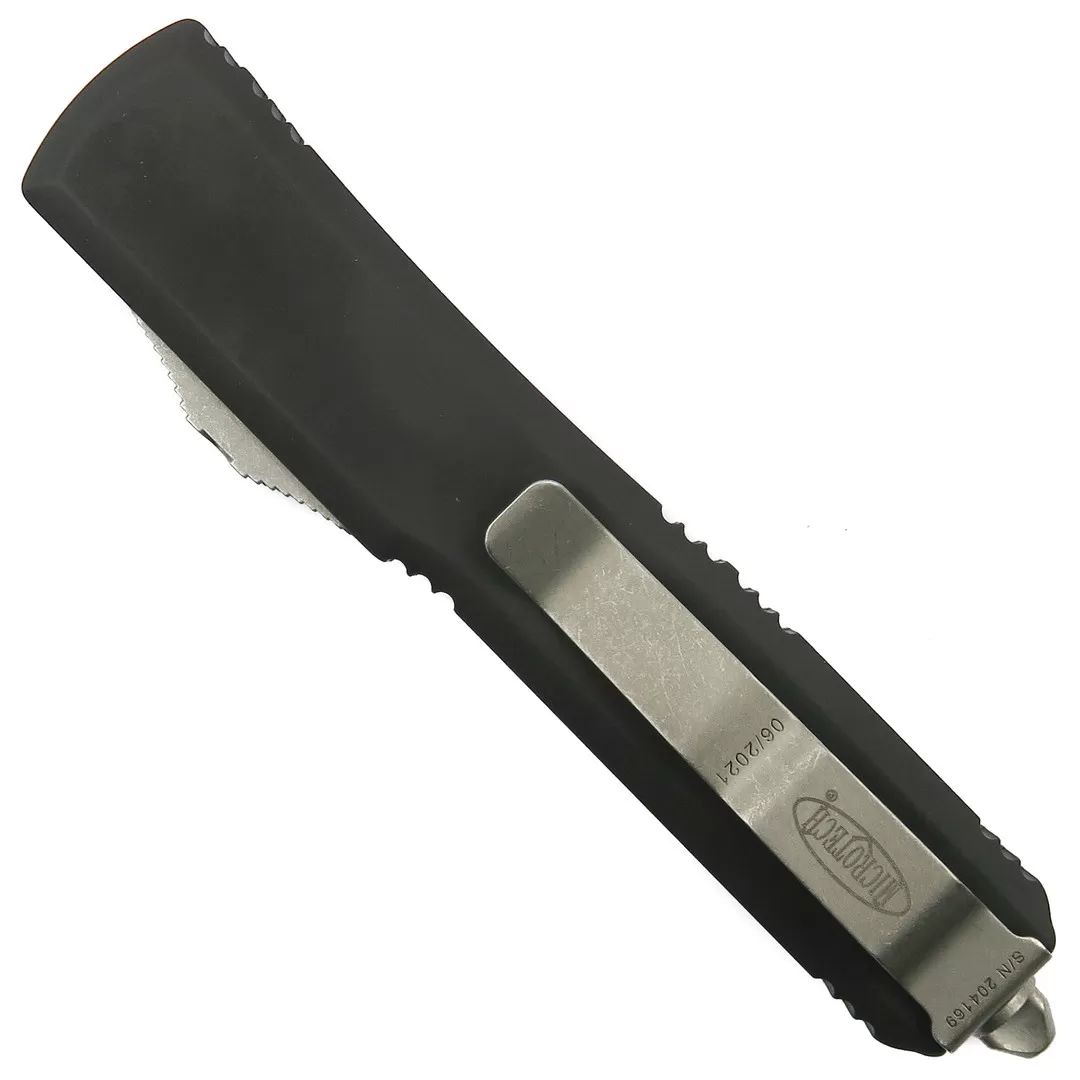 Microtech Contoured Ultratech OTF Auto Knife, Dagger Apocalyptic Stonewash Blade 4 Microtech Contoured Ultratech OTF Auto Knife, Dagger Apocalyptic Stonewash Blade - Image 2