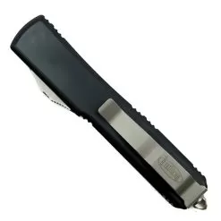 Microtech 123-12 Contoured Ultratech T/E OTF Auto Knife, Full Serrated Stonewash Blade -Knife Shop MT123 12CC 3 68863.1533222161