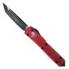 Microtech Red Contoured Ultratech OTF Auto Knife, Black Tanto Blade -Knife Shop MT123 1RD 2 99497.1661614221