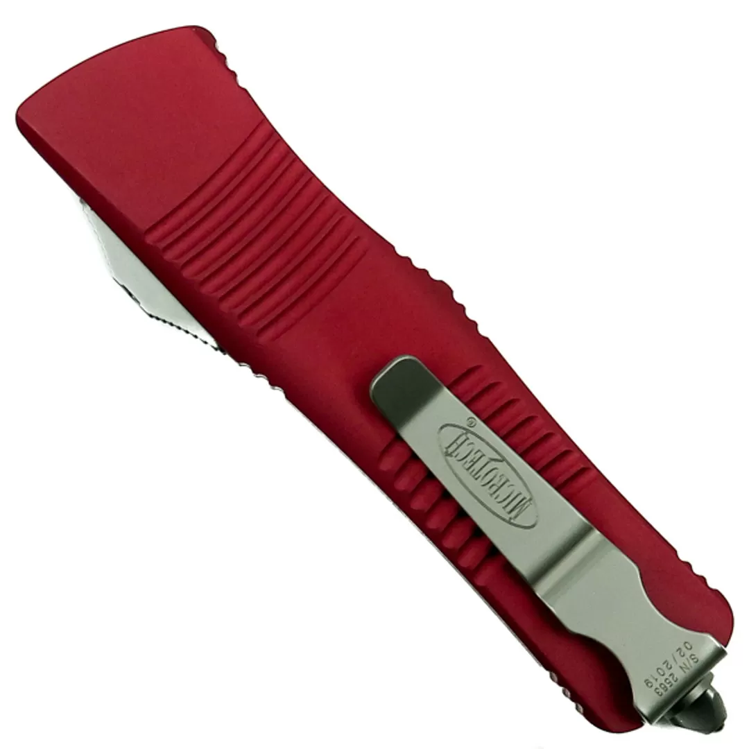 Microtech Red Troodon Dagger OTF Auto Knife, Stonewash Blade 4 Microtech Red Troodon Dagger OTF Auto Knife, Stonewash Blade - Image 2