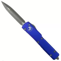 Microtech Purple UTX-70 OTF Auto Knife, Apocalyptic Dagger Blade