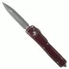 Microtech Distressed Merlot UTX-70 OTF Auto Knife, Apocalyptic Blade -Knife Shop MT147 10DMR 1 69812.1673621791