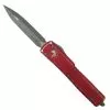 Microtech Distressed Red UTX-70 OTF Auto Knife, Apocalyptic Blade -Knife Shop MT147 DRD 1 94257.1672771063