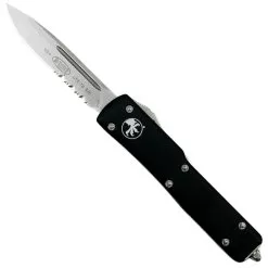 Microtech 148-5 Contoured UTX-70 S/E OTF Knife, Satin Combo Blade