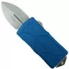 Microtech Blue Exocet OTF Auto Knife, Fully Serrated Dagger Blade -Knife Shop MT157 12BL 1 71177.1665239629