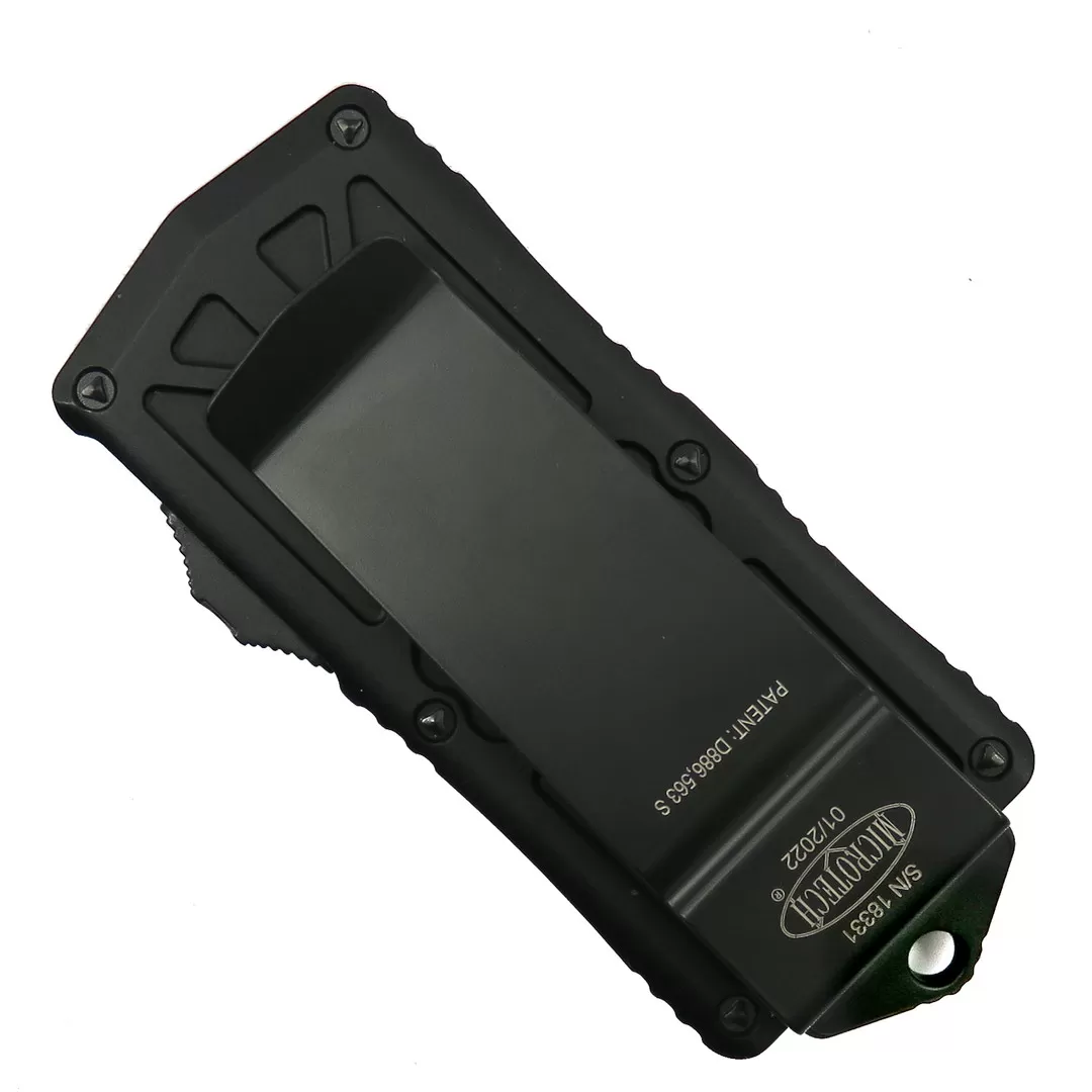 Microtech Tactical Exocet OTF Auto Knife, Black Serrated Blade 4 Microtech Tactical Exocet OTF Auto Knife, Black Serrated Blade - Image 2