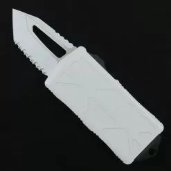 Microtech Storm Trooper Exocet OTF Auto Knife, Tanto Serrated Blade