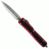 Microtech Signature Series Red Makora OTF Knife, Stonewash Dagger Blade -Knife Shop MT206 10RDS 1 12929.1676134768