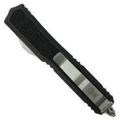 Microtech Signature Series Makora OTF Knife, Stonewash Combo Dagger Blade -Knife Shop MT206 11S 2 35949.1666474974