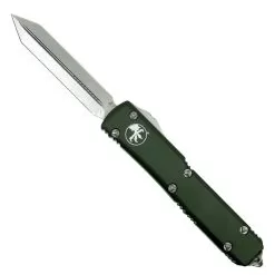 Microtech OD Green Ultratech Spartan OTF Auto Knife, Stonewash Blade
