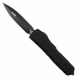 Microtech Signature Series UTX-85 II OTF Knife, Black Dagger Blade