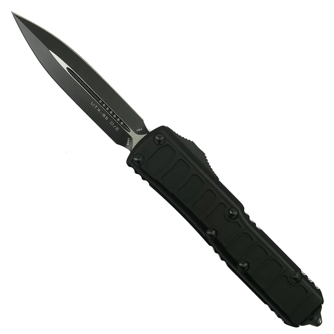 Microtech Signature Series UTX-85 II OTF Knife, Black Dagger Blade 3 Microtech Signature Series UTX-85 II OTF Knife, Black Dagger Blade