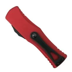 Microtech Red Hera OTF Knife, DLC Black Drop Point -Knife Shop MT703 1RD 2 28902.1676128872