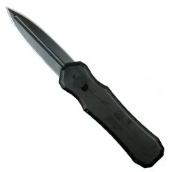 Piranha Excalibur D/E OTF Auto Knife, 154CM Black Blade