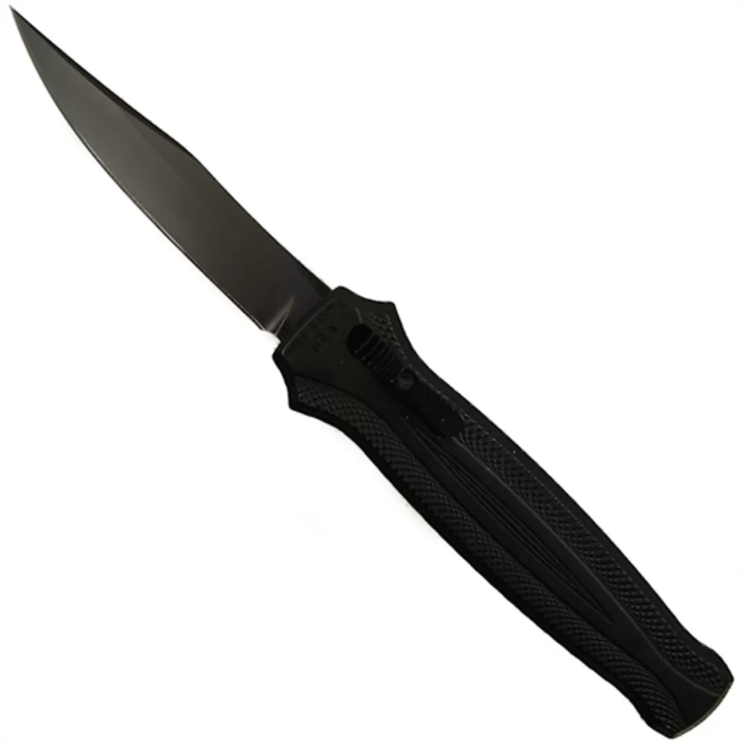 Piranha P-19BKT Rated-R OTF Auto Knife, 154CM Black Blade 3 Piranha P-19BKT Rated-R OTF Auto Knife, 154CM Black Blade