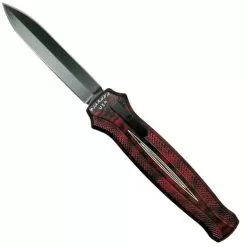 Piranha P-20RT Red Rated-XDE OTF Auto Knife, 154CM Black Blade
